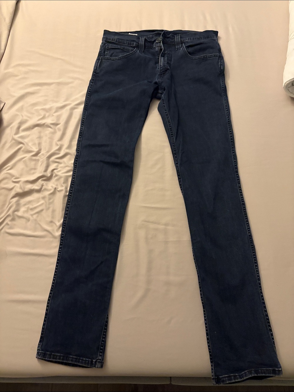 Men’s Dark Blue Straight-Leg Jeans